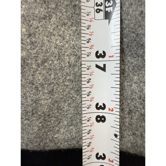 COS Men’s Gray Wool Blend Overcoat 36R Hidden Button Front Minimalist Classic - Picture 11 of 15